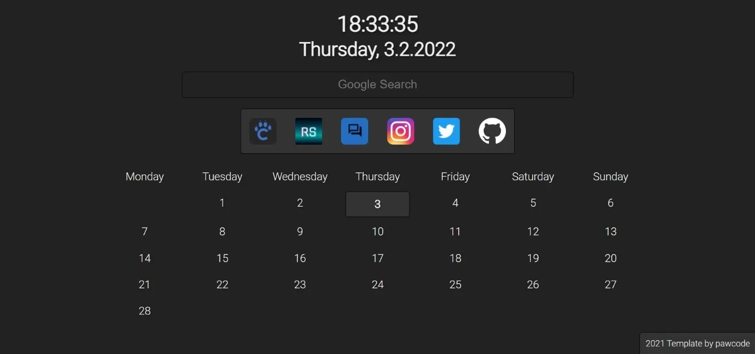 Dashboard | Your Personal Startpage